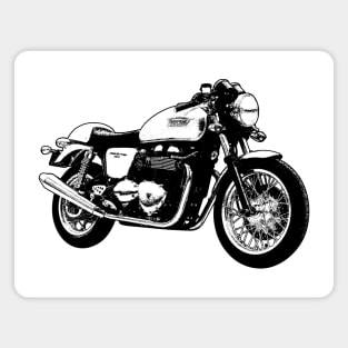 Thruxton 900 Cafe Racer Sketch Art Magnet